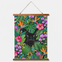 Black Panther Jungle Flowers & Tropical Foliage