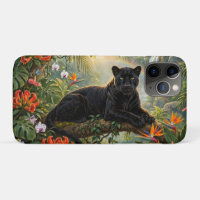 Black Panther Kenya Jungle Flowers Waterfall