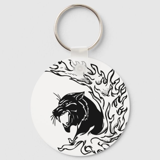 Black Panther Key Ring (Front)