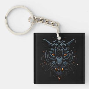 Black panther key ring