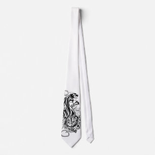 Black Panther Minimalist Gothic Luxury Bold Tie