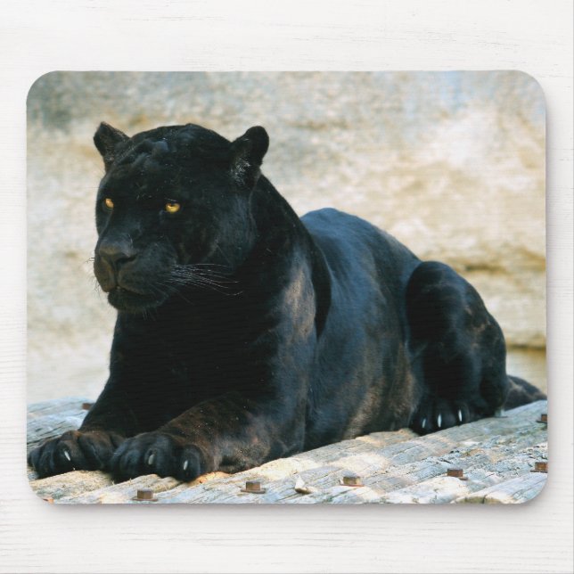 Black panther mouse pad (Front)