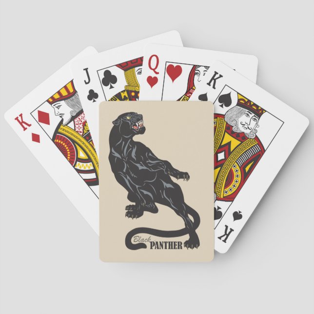 black panther playing cards (Back)