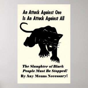 Black Panther Poster 'An Attack Against One Is An