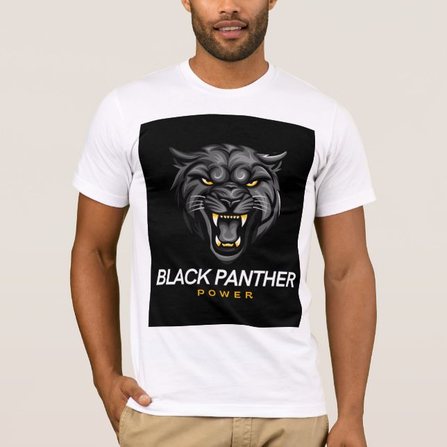 black panther power T-Shirt (Front)