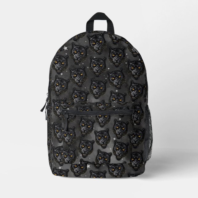 Black Panther Printed Backpack (Front)