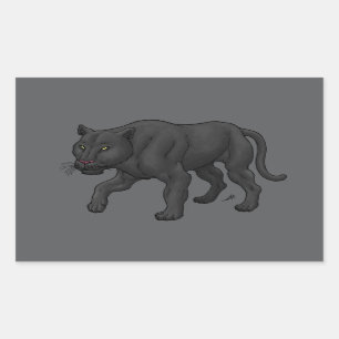 Black Panther Rectangular Sticker