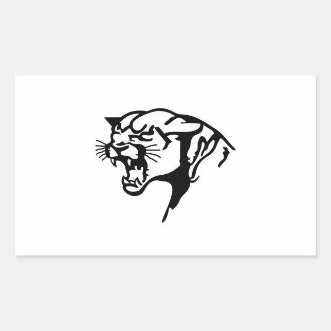 BLACK PANTHER RECTANGULAR STICKER (Front)
