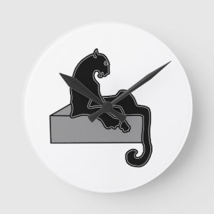 black Panther Round Clock