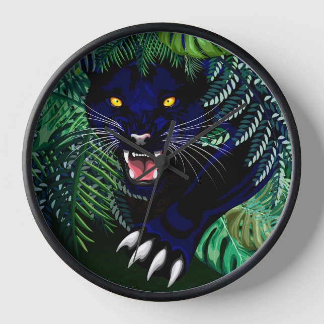 Black Panther Spirit of the Jungle Clock (Front)