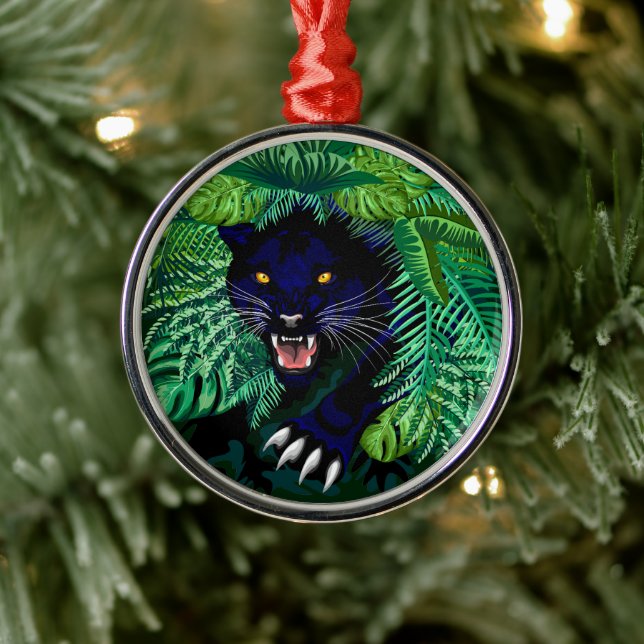 Black Panther Spirit of the Jungle Metal Tree Decoration (Tree)
