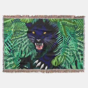 Black Panther Spirit of the Jungle Throw Blanket