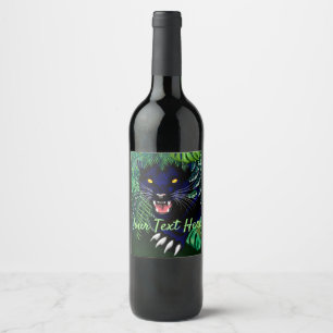 Black Panther Spirit of the Jungle Wine Label
