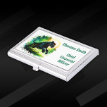 Black Panther: Surroundings in Green | Business Card Holder<br><div class="desc">Stunning Black Panther: Surroundings in Green for you to personalize with your own details,  images,  logos,  text,  etc. Business Cards Holders.</div>