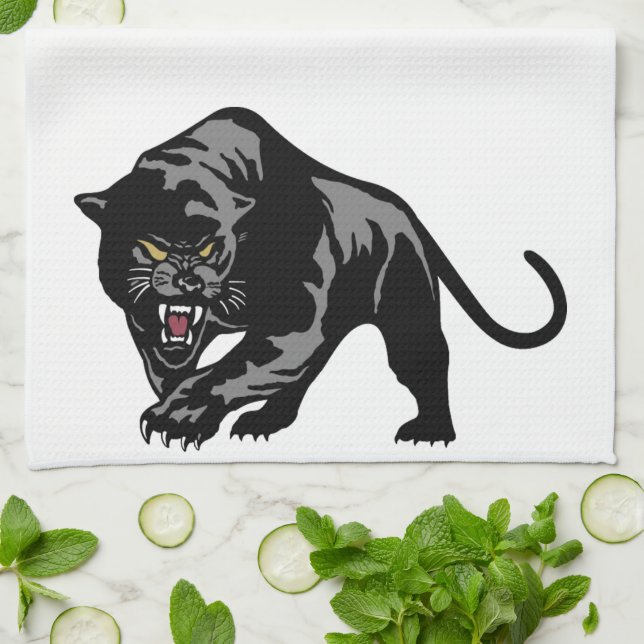 Black Panther Tea Towel (Folded)