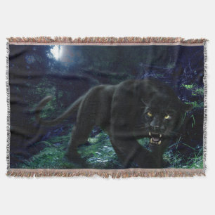 Black panther throw blanket