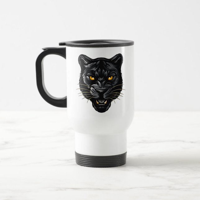 Black Panther Travel Mug (Left)