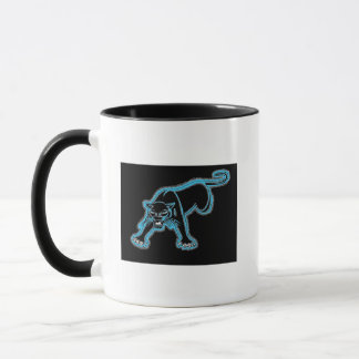 Black Panther W/Blue Outline Mug
