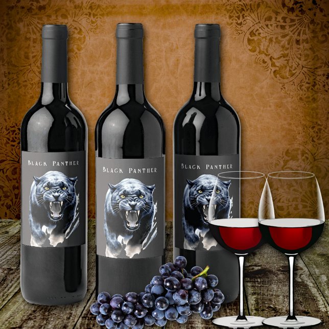 Black Panther  Wine Label (Creator Uploaded)