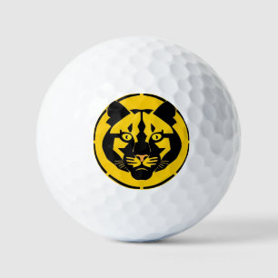 Black Panther with Intricate Artistic Details Golf Balls