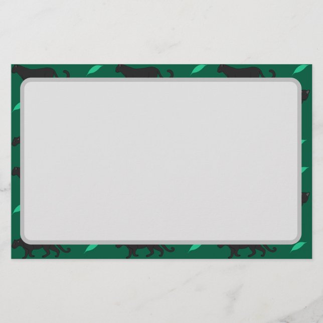 Black Panthers Stationery (Front)