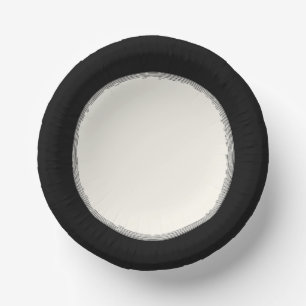 Black Paper Plate