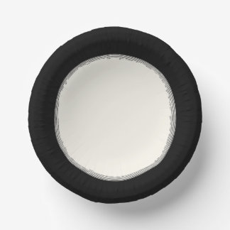 Black Paper Plate