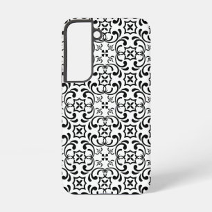 Black pattern samsung galaxy case