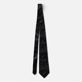 Black Patterned Necktie, Modern Textured Men’s Sui Tie