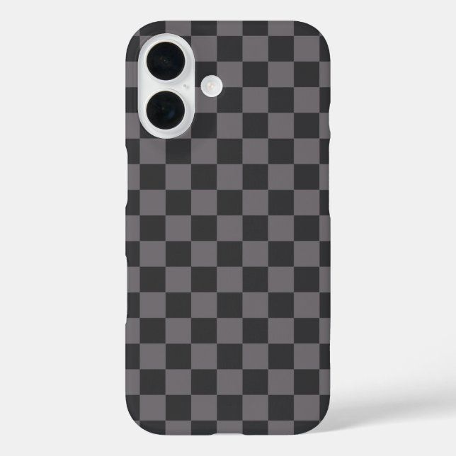 Black Patterns Chequerboard Check Chequered Case-Mate iPhone Case (Back)