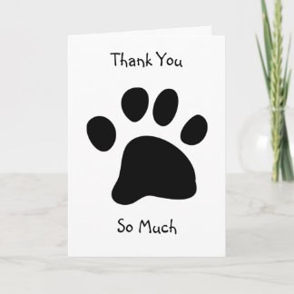 Black Paw, Thank You, So Much You Card