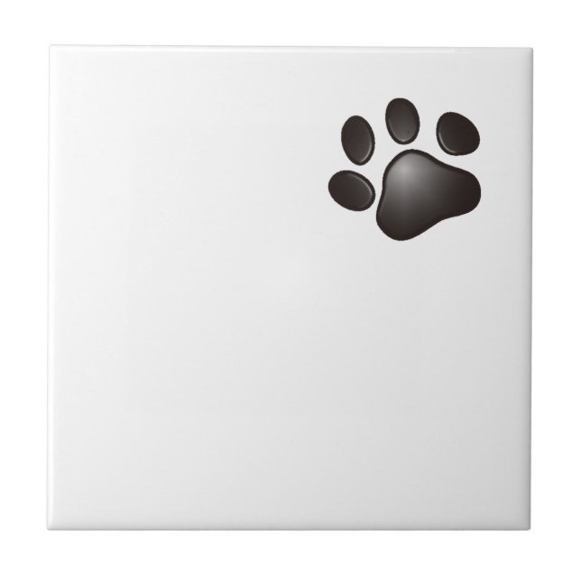 Black Paw Tile (Front)