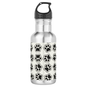 Black Paws, Dog Paws, Cat Paws, Outline 532 Ml Water Bottle