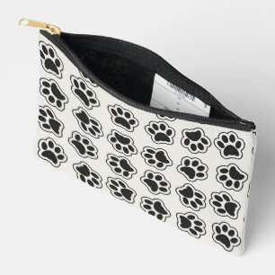 Black Paws, Dog Paws, Cat Paws, Outline Accessory Pouch