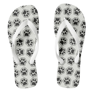 Black Paws, Dog Paws, Cat Paws, Outline Jandals