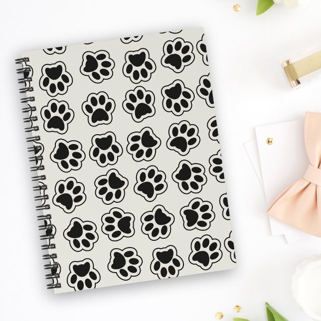 Black Paws, Dog Paws, Cat Paws, Outline Notebook (Creator Uploaded)