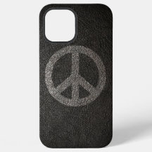 Black Peace Sign Phone Case - iPhone 12 Pro Max