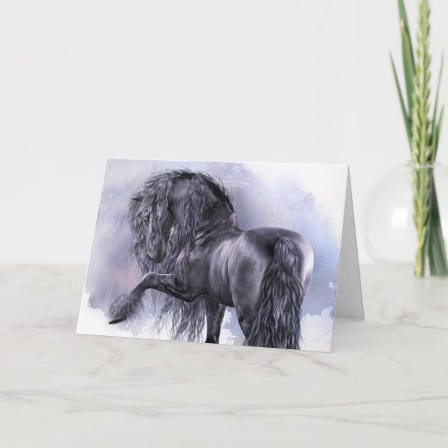 Black Pearl Greeting Card (Front)