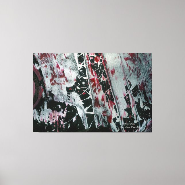Black Pearl Named And Signed Canvas Print (Front)