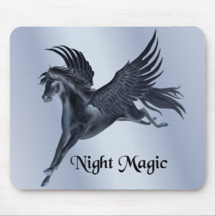 Black Pegasus Mouse Pad