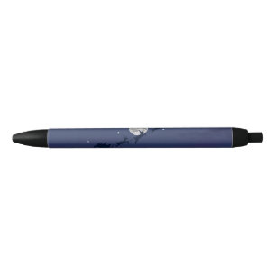 black pen chirstmas themed 