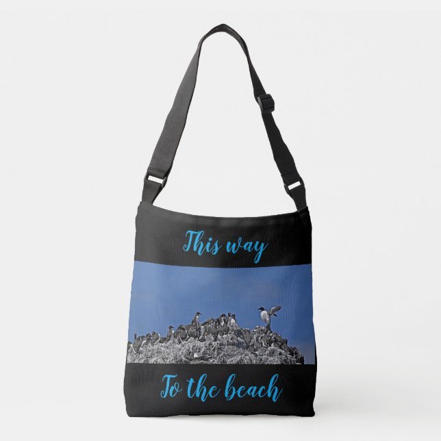Black Penguin tote bag (Front)