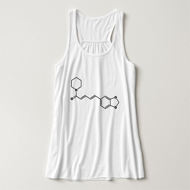 Black Pepper Piperine Molecular Chemical Formula Singlet (Design Front)