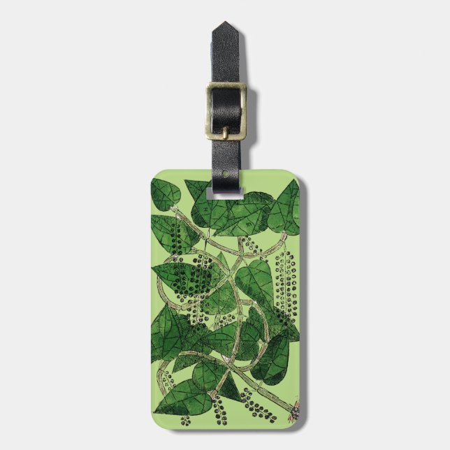 Black Pepper Plant, 1578 Luggage Tag (Front Vertical)