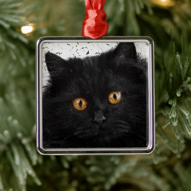 Black Persian Face Metal Tree Decoration (Tree)