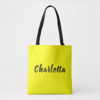 Black Personalise Name | Neon Yellow Colour