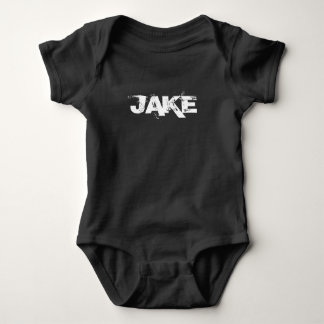 Black Personalised Baby One Piece Tshirt