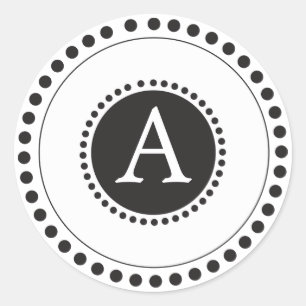 Black -Personalised envelope seal