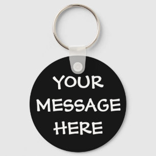 Black Personalised Key Rings for Men