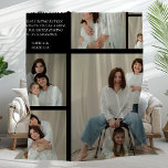 Black Personalised Modern Mum | 6 Photo Fleece Blanket<br><div class="desc">There's no better gift than one that comes from the heart, wrap your loved ones in the warmth of memories and affection with our customisable fleece blanket!. With space for 6 precious photos and your unique message, this is more than just a blanket - it's a keepsake. Perfect as a...</div>